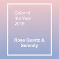 Rose Quartz and Serenity - trendy fashion color of