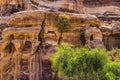 Rose Red Rock Tombs Street of Facades Petra Jordan Royalty Free Stock Photo