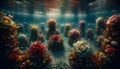 Rose Reef: AI Generated Coral Garden Blooms Beneath the Waves