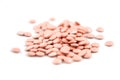 Rose round tablets background Royalty Free Stock Photo