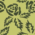 Rose seamless pattern Royalty Free Stock Photo