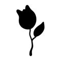 rose silhouettes isolated illustration