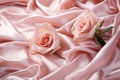 Rose silk themed background stock photo