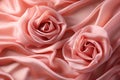 Rose silk themed background stock photo