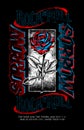 Rose and sorrow rock n roll print design