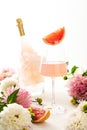 Rose sparkling wine