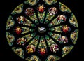 Rose Stained Glass Window St Peter Paul Church Royalty Free Stock Photo