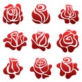 Rose symbol set