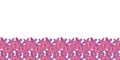 Rose Wedding Border-Flowers in Bloom seamless repeat pattern Background in Pink,Maroon and purple