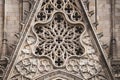 Rose window of a gothic cathedral