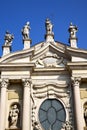 rose window italy lombardy in the busto tower tile