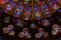 Rose Window Jesus Stained Glass Notre Dame Cathedral Paris France Royalty Free Stock Photo