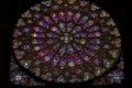 Rose Window Jesus Stained Glass Notre Dame Paris France Royalty Free Stock Photo