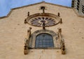 Rose window of the main facade Cathedral of Trani