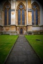 rose window weinstmister abbey in london old church door and ma Royalty Free Stock Photo