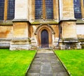 rose window weinstmister abbey in london old church door and ma Royalty Free Stock Photo