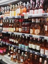 Rose Wine in chiller shelf in London Marks and SpencerÃ¢â¬â¢s super market