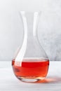 Rose wine in decanter Royalty Free Stock Photo