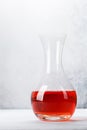 Rose wine in decanter Royalty Free Stock Photo