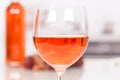 Rose wine in a glass Royalty Free Stock Photo