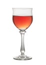 Rose wine glass Royalty Free Stock Photo