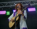 Roseanne Cash on Stage Royalty Free Stock Photo