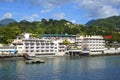 Roseau waterfront in Dominica, Caribbean