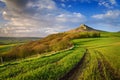 Roseberry Topping in green, England Royalty Free Stock Photo