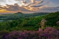 Roseberry Topping and Hunter`s Scar Royalty Free Stock Photo