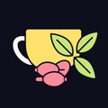 Rosehip tea RGB color icon for dark theme