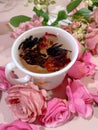 Roseline rose tea Royalty Free Stock Photo
