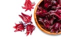 fresh red  Roselle fruit  Jamaica sorrel, Rozelle or hibiscus sabdariffa Royalty Free Stock Photo