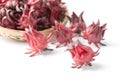 Roselle fruit isolated Royalty Free Stock Photo