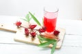 Roselle juice for health.a drink for good health