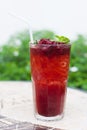 Roselle mocktail drink Royalty Free Stock Photo