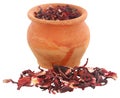 Roselle tea or hibiscus tea Royalty Free Stock Photo
