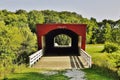 Roseman covered bridge located in Madison County Iowa . Royalty Free Stock Photo