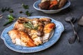 Rosemary chicken dinner Royalty Free Stock Photo