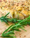 Italian Rosemary Garlic Foccacia Bread Royalty Free Stock Photo