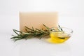 Rosemary Handmade Soap Royalty Free Stock Photo
