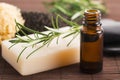 Rosemary Handmade Soap Royalty Free Stock Photo