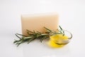 Rosemary Handmade Soap Royalty Free Stock Photo
