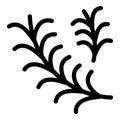 Rosemary icon, outline style