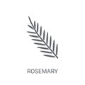 Rosemary icon. Trendy Rosemary logo concept on white background