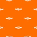 Rosemary spice pattern vector orange