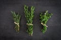Rosemary Thyme Herbs Royalty Free Stock Photo