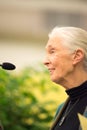 Rosemont, PA - September 15: Dr. Jane Goodall speaks at The Agnes Irwin School in Rosemont on September 15, 2015