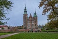 Rosenborg Castle and The King`s Garden in Copenhagen Royalty Free Stock Photo