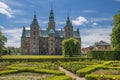 Rosenborg Castle and park in central Copenhagen, Denmark Royalty Free Stock Photo