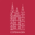 Rosenborg Castle. The symbol of Copenhagen, Denmark